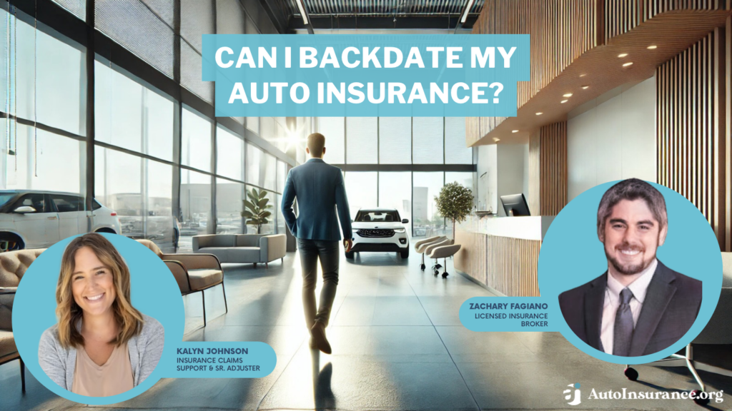 can I backdate my auto insurance?