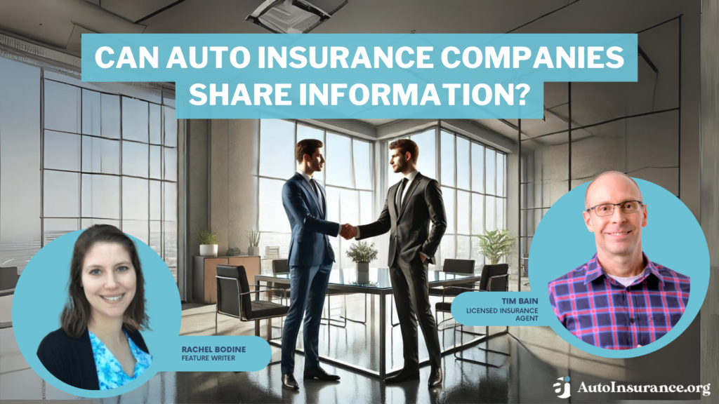 can auto insurance companies share information