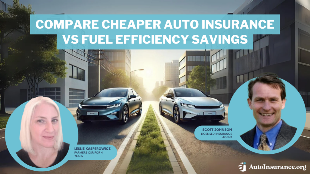 compare cheaper auto insurance vs fuel efficiency savings