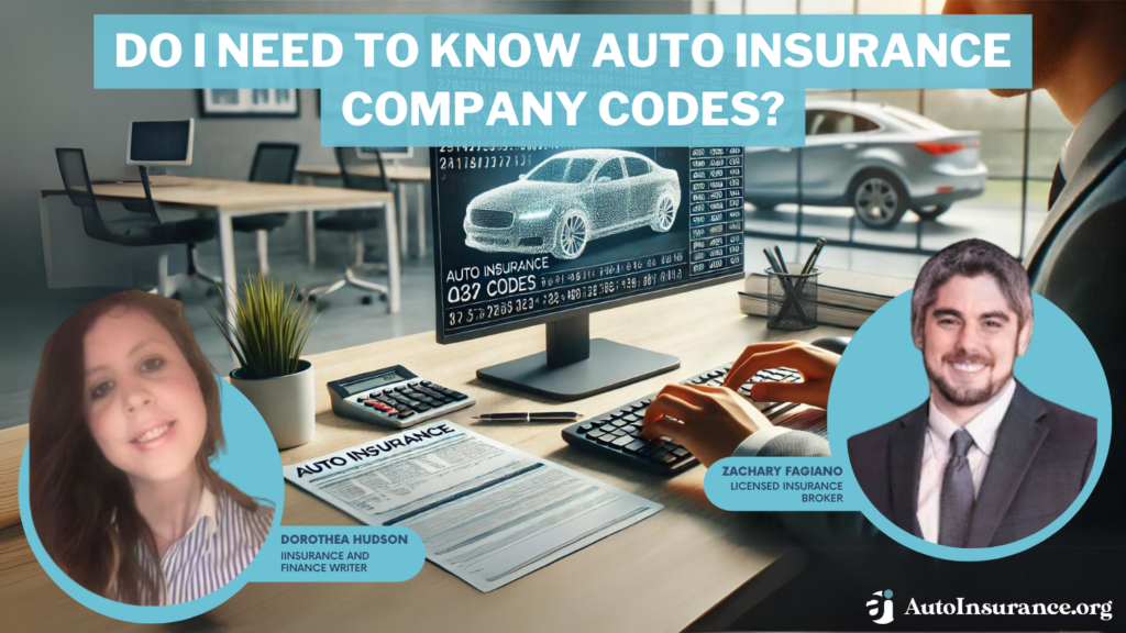 do I need to know auto insurance company codes