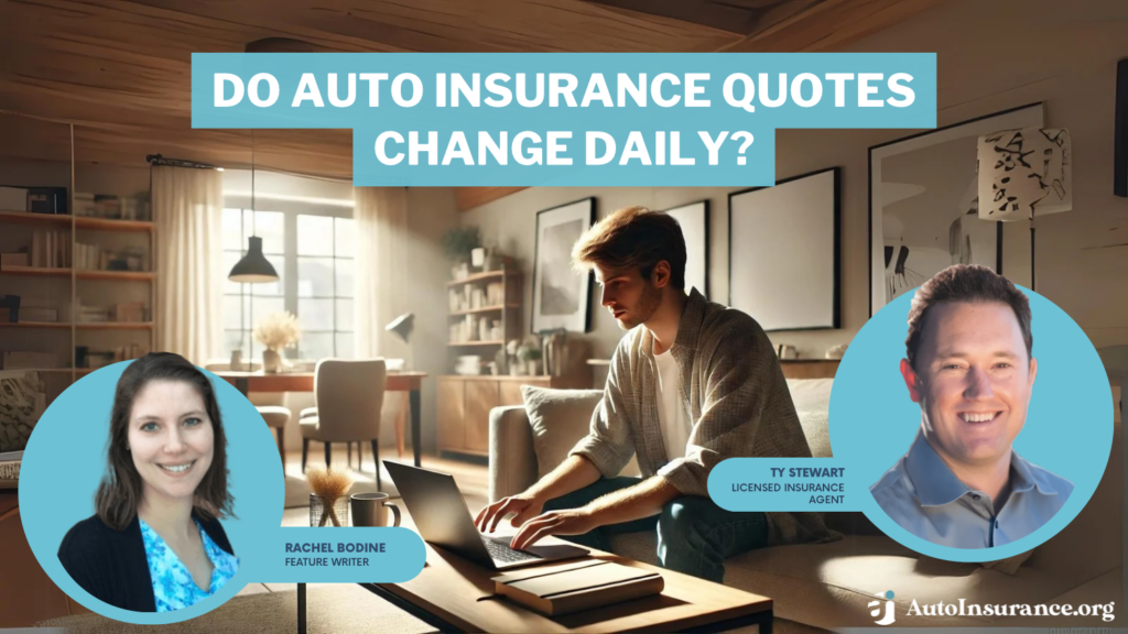 do auto insurance quotes change daily