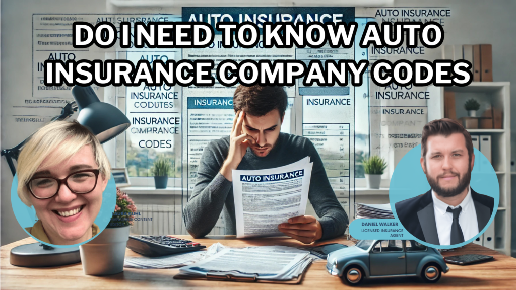 do I need to know auto insurance company codes?