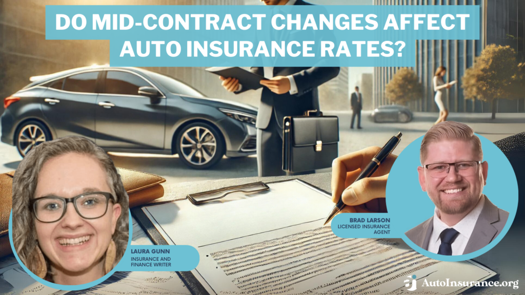 do mid-contract changes affect auto insurance rates?