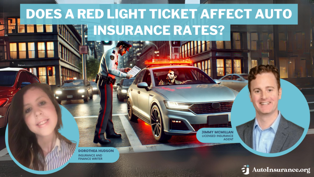 does a red light ticket affect auto insurance rates