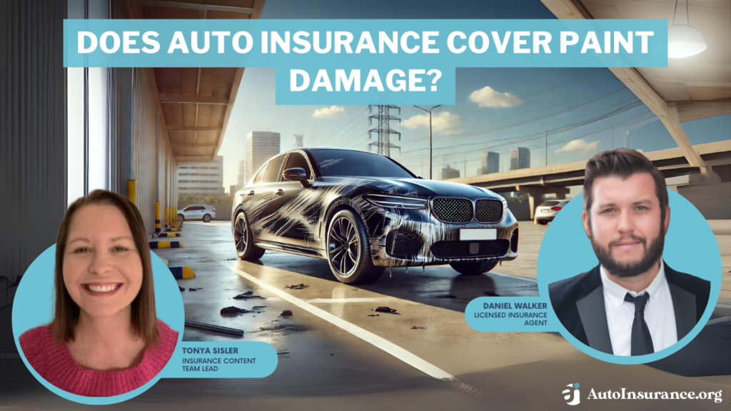 does auto insurance cover paint damage