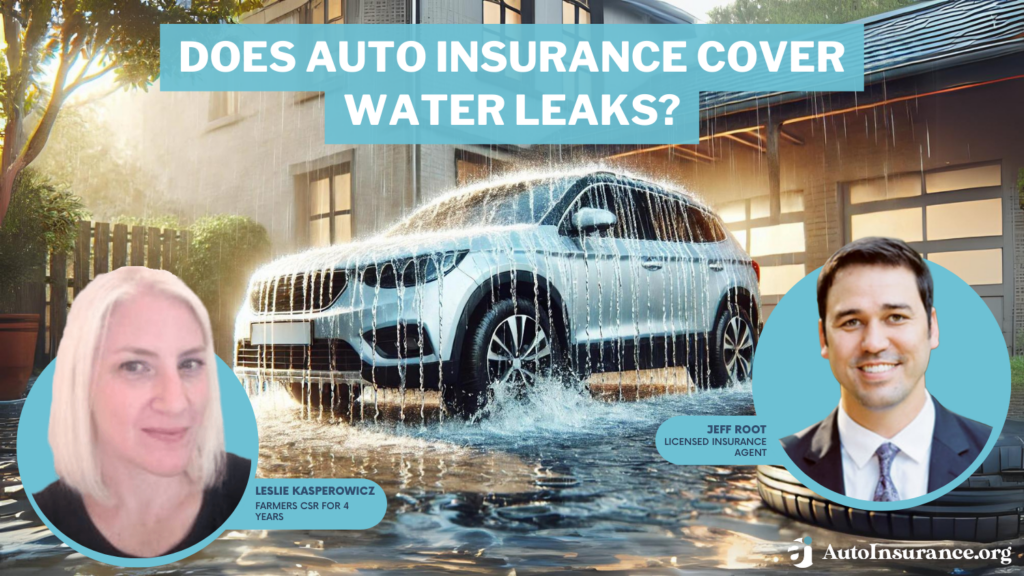 does auto insurance cover water leaks