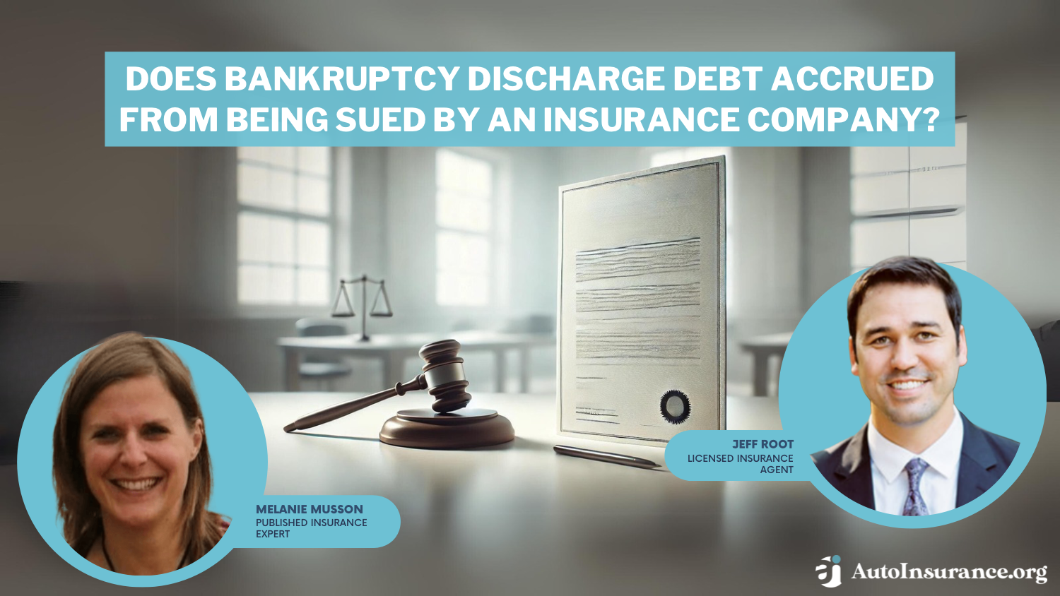 Does bankruptcy discharge debts from being sued by an insurance company?