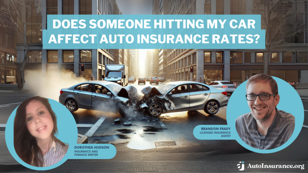 does someone hitting my car affect auto insurance rates?