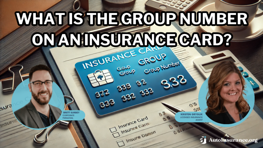 What is the group number on an insurance card?