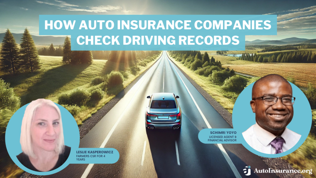 how auto insurance companies check driving records