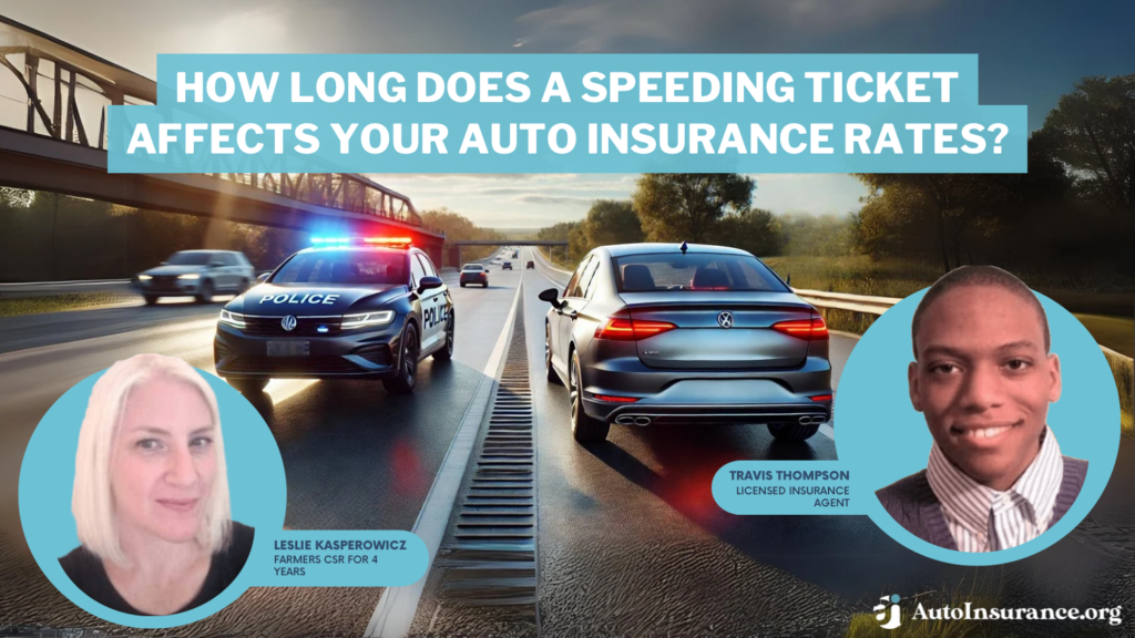 how long does a speeding ticket affects your auto insurance rates