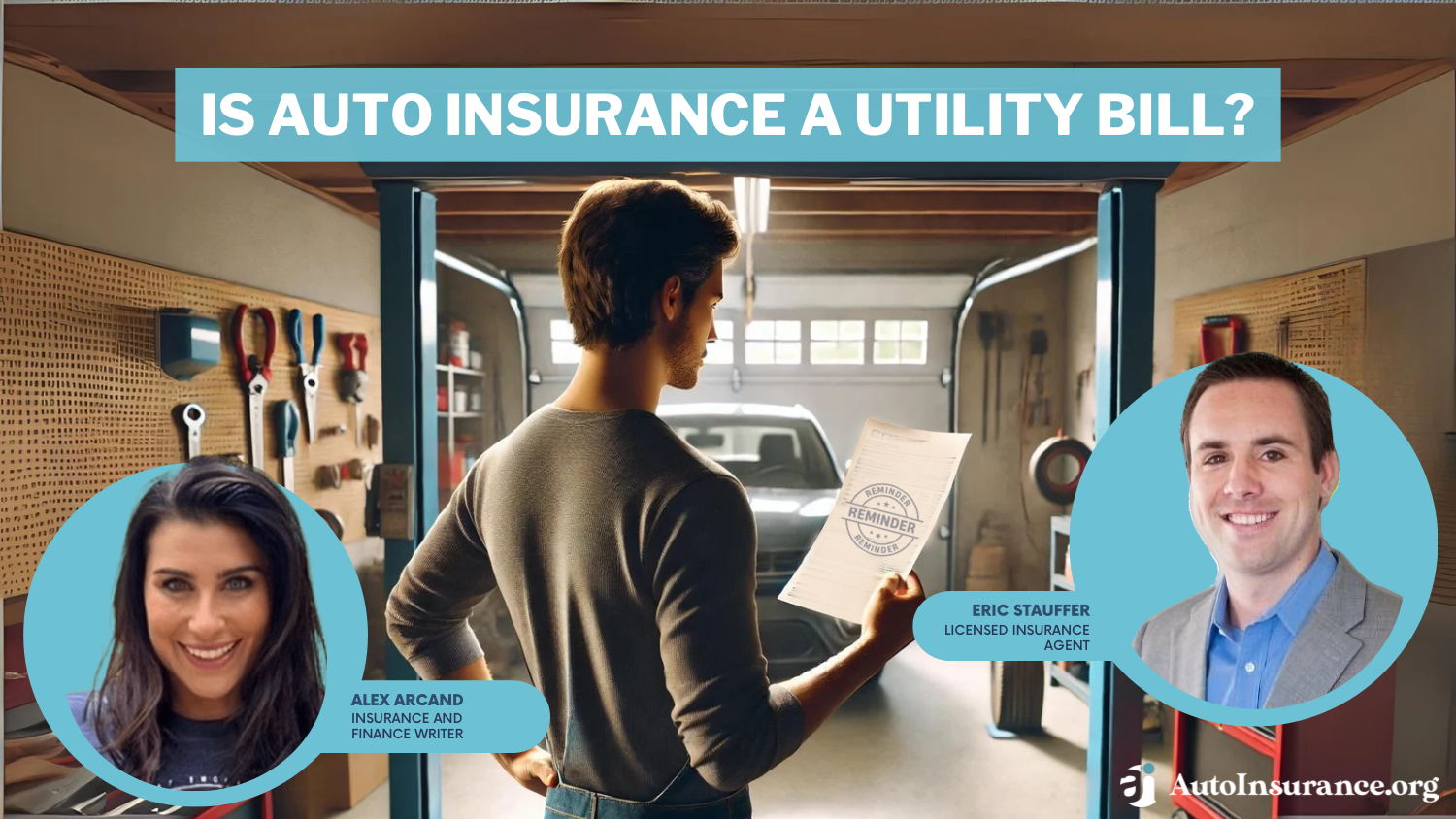 Is auto insurance considered a utility bill?