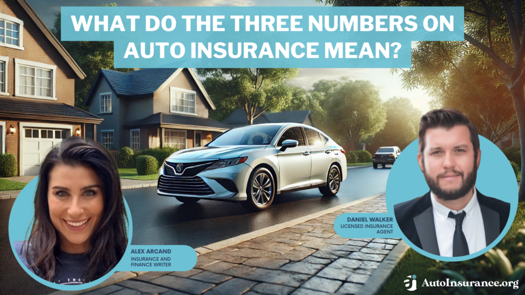 what do the three numbers on auto insurance mean?