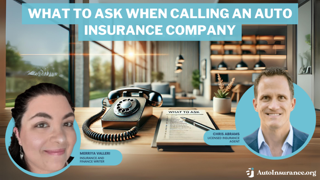 what to ask when calling an auto insurance company