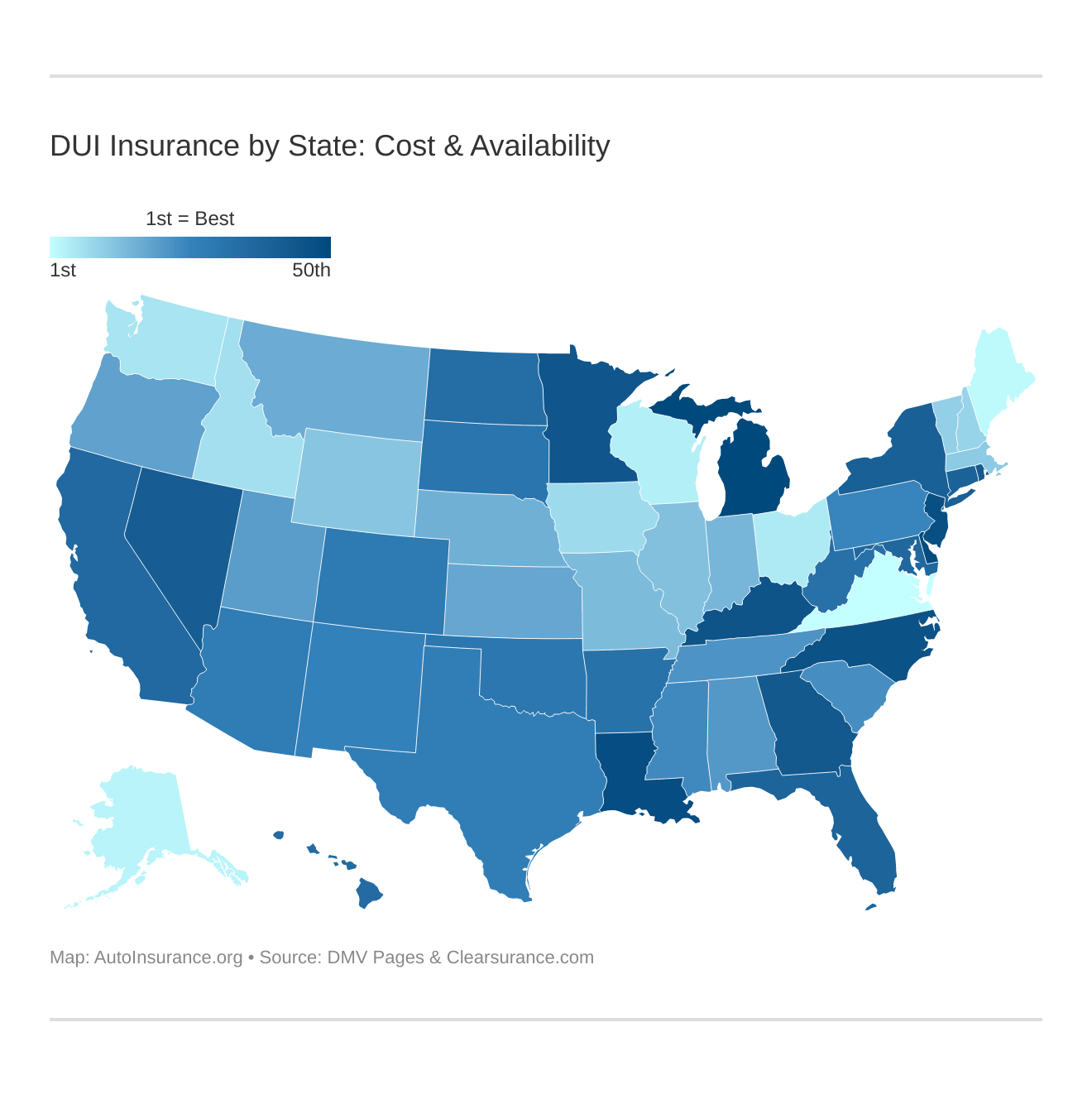 Best States for DUI Auto Insurance (2023) | AutoInsurance.org